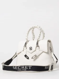 Borsa Quiny Secret Pon-Pon in pelle sintetica