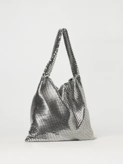 Borsa Rabanne in alluminio con lavorazione pixelata