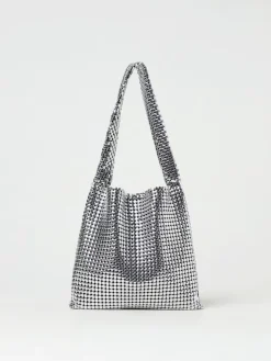 Borsa Rabanne in alluminio con lavorazione pixelata
