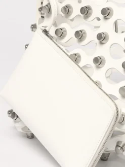 Borsa Rex Alexander Wang in pelle traforata con borchie all over