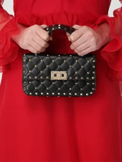 Borsa Rockstud Spike Valentino Garavani in nappa matelassè