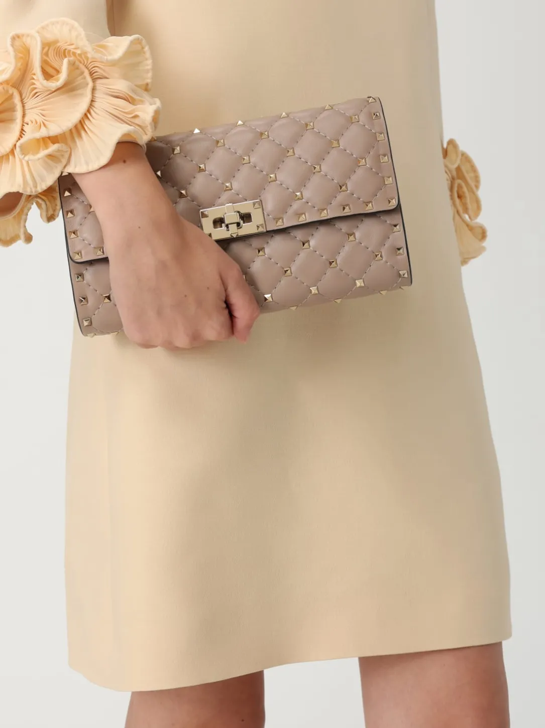 Borsa Rockstud Spike Valentino Garavani in nappa matelassè