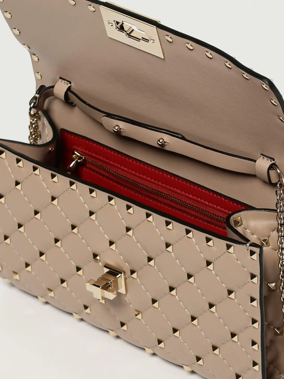 Borsa Rockstud Spike Valentino Garavani in nappa matelassè