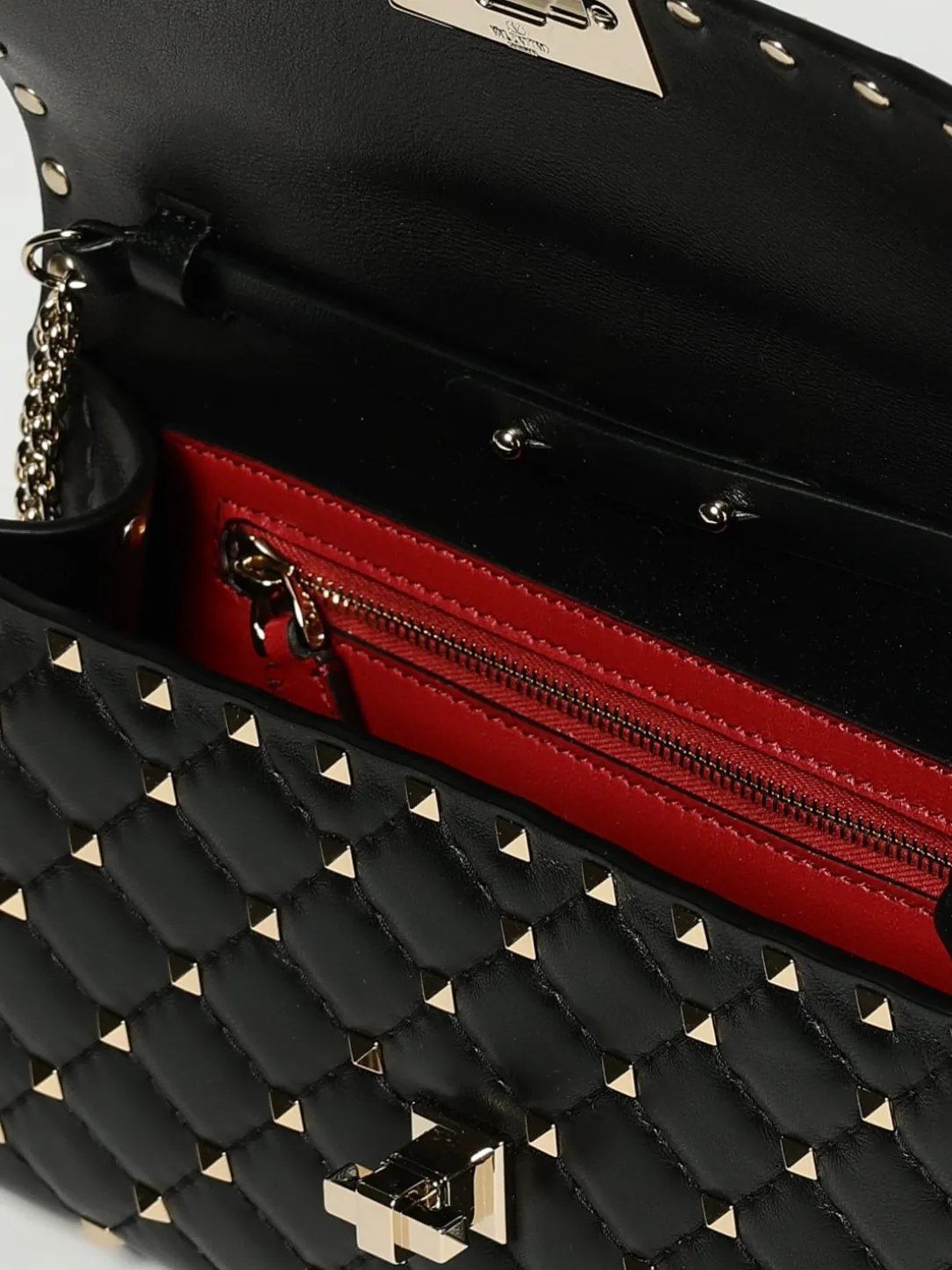 Borsa Rockstud Spike Valentino Garavani in nappa matelassè