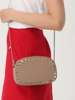 Borsa Rockstud Valentino Garavani in pelle a grana