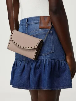 Borsa Rockstud Valentino Garavani in pelle a grana