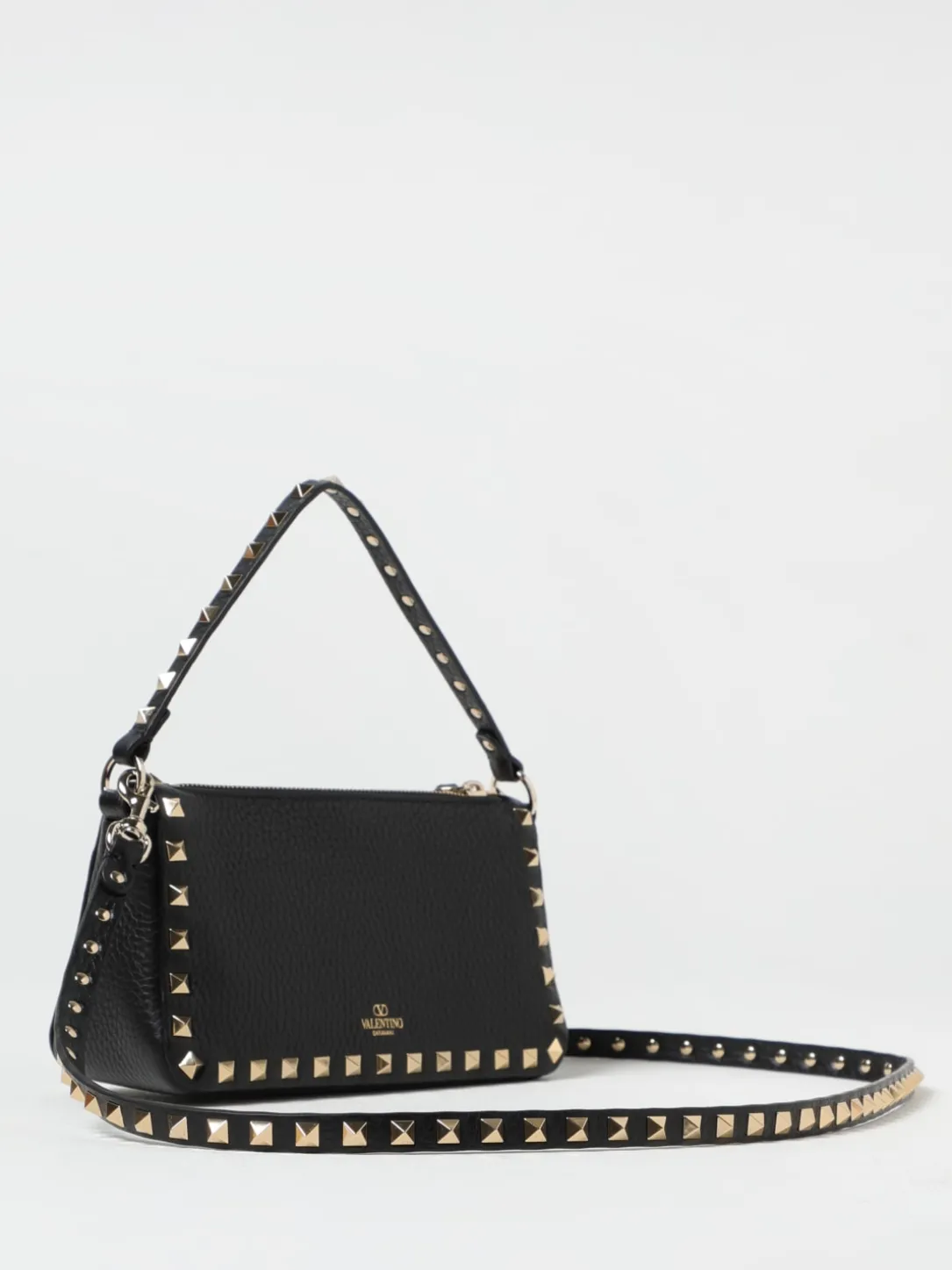 Borsa Rockstud Valentino Garavani in pelle a grana