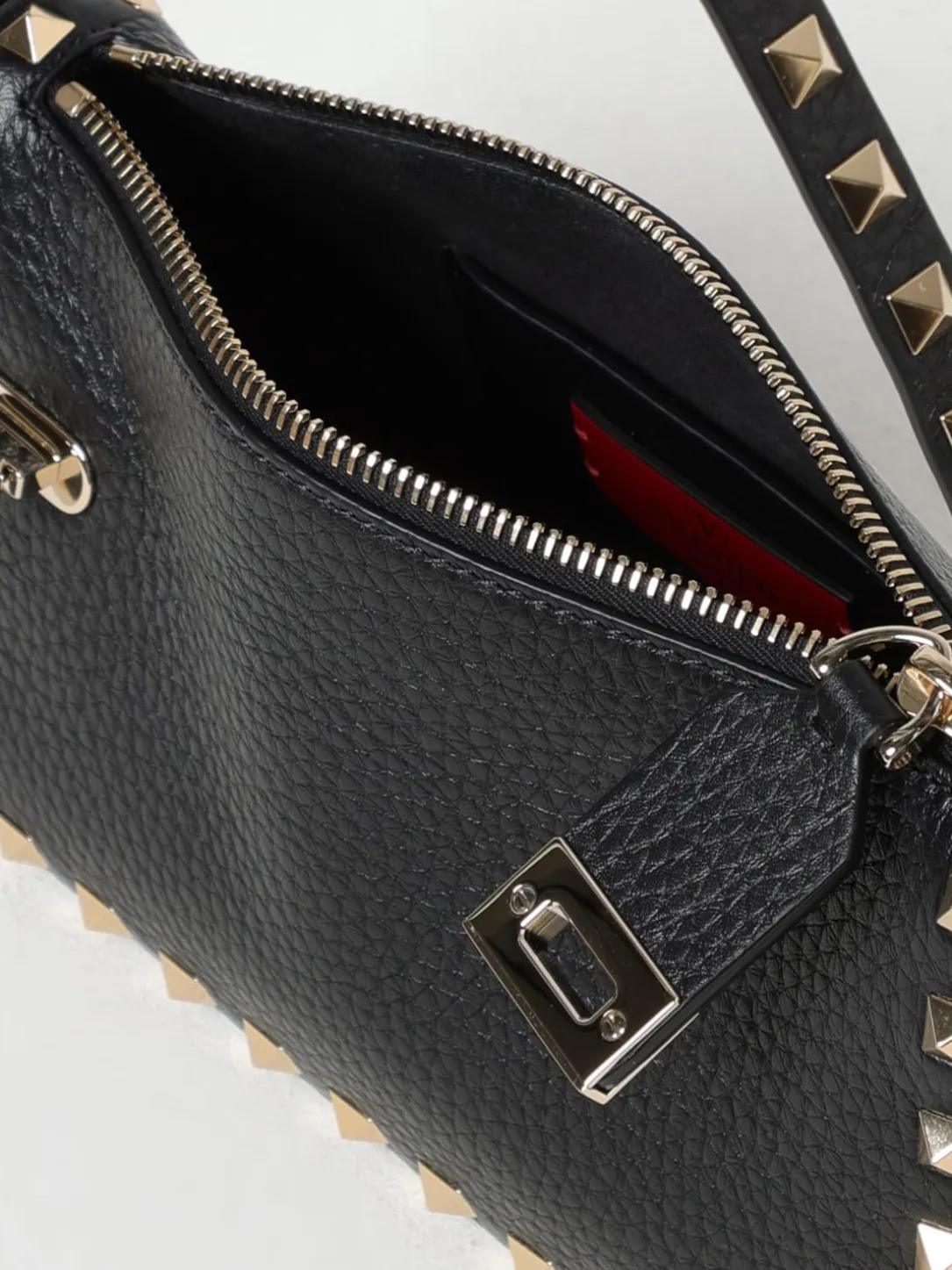 Borsa Rockstud Valentino Garavani in pelle a grana