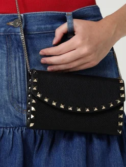 Borsa Rockstud Valentino Garavani in pelle a grana