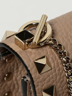Borsa Rockstud Valentino Garavani in pelle a grana