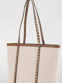 Borsa Rockstud Valentino Garavani in canvas e pelle