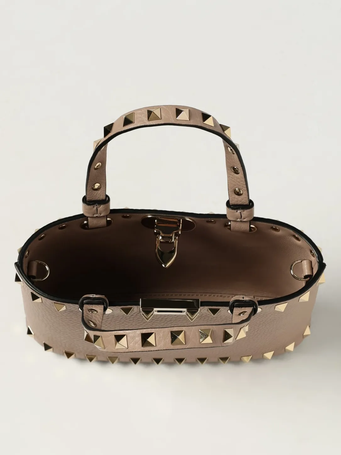 Borsa Rockstud Valentino Garavani in pelle a grana