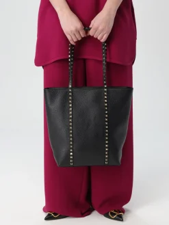 Borsa Rockstud Valentino Garavani in pelle a grana