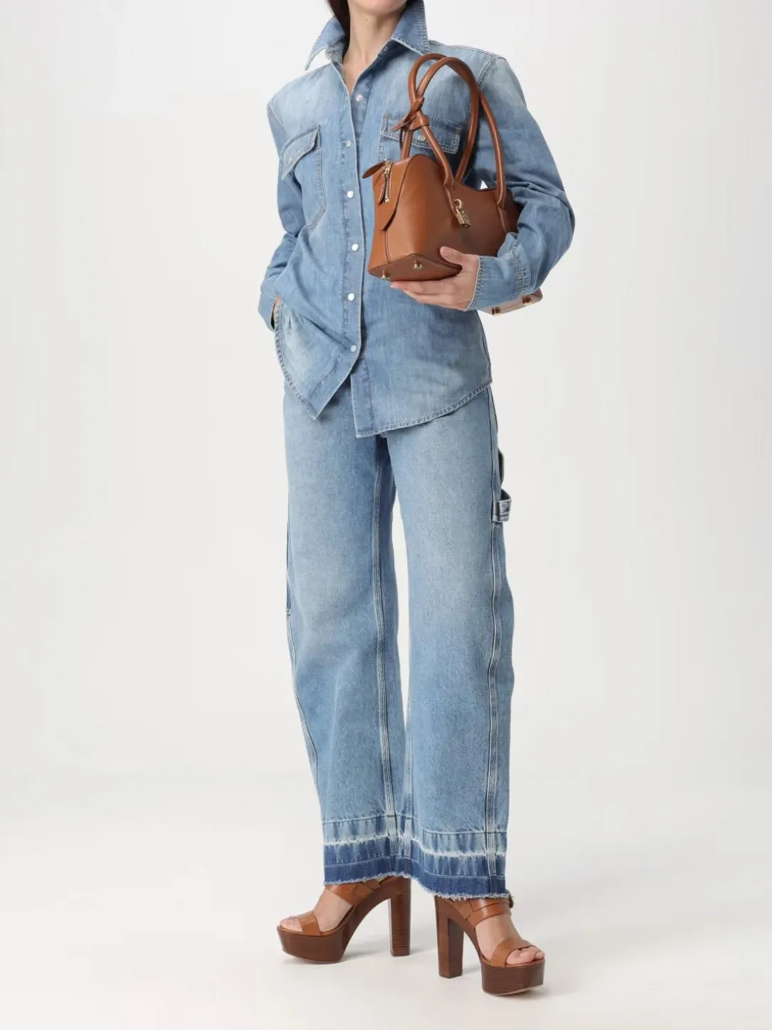 Borsa Ryder Stella McCartney in pelle sintetica a grana