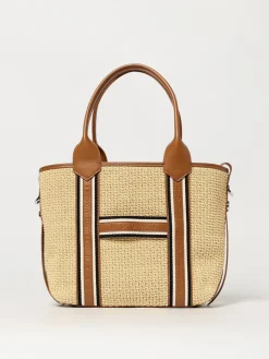 Borsa Script Hogan in pelle e rafia