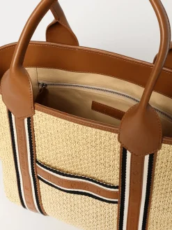 Borsa Script Hogan in pelle e rafia