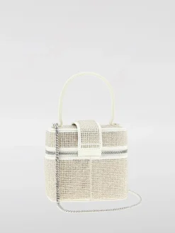 Borsa Self-Portrait in pelle sintetica con strass all over