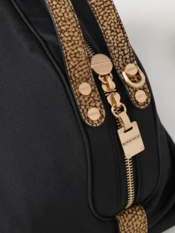 Borsa Sexy Bag Borbonese in nylon riciclato e camoscio OP