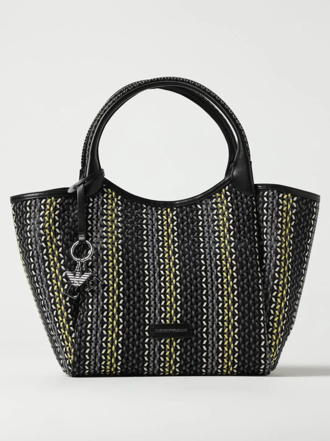 Borsa shopper Stuoia L Emporio Armani