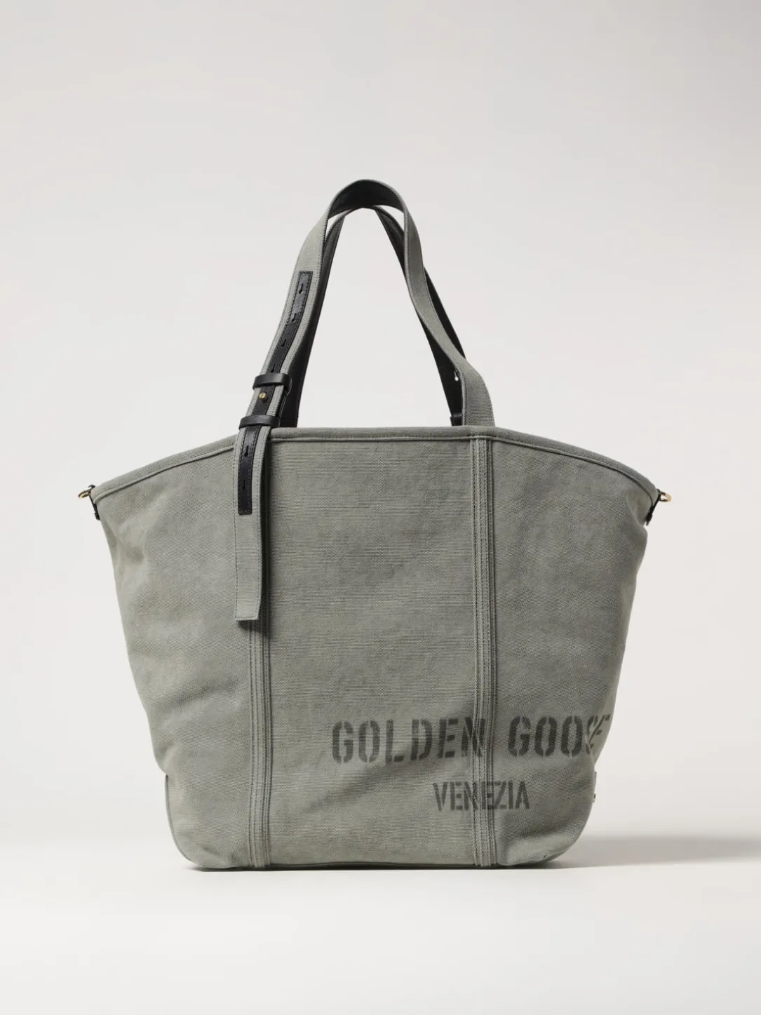 Borsa Shopping 24.7 EW Golden Goose in canvas di cotone