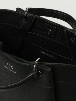 Borsa Shopping a mano con logo Armani Exchange