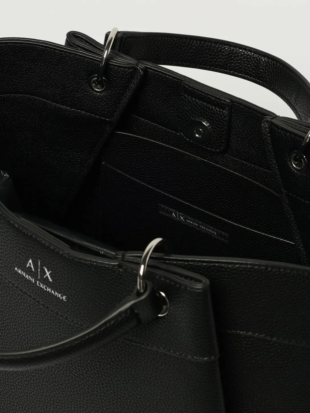 Borsa Shopping a mano con logo Armani Exchange