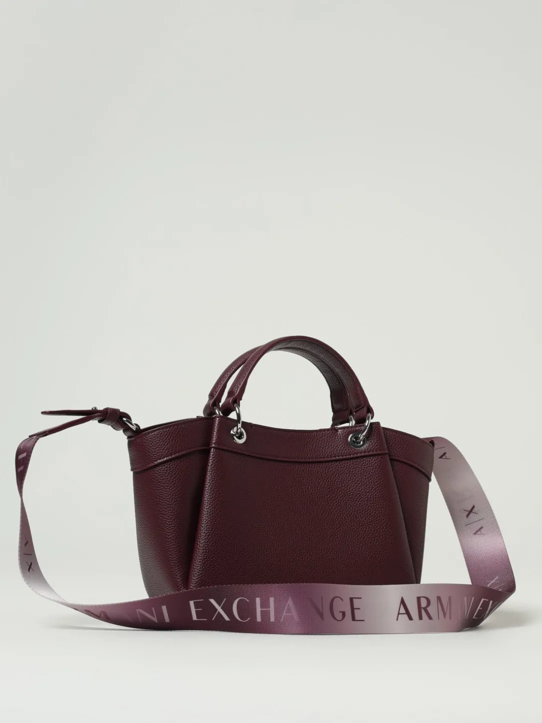 Borsa Shopping a mano con logo Armani Exchange