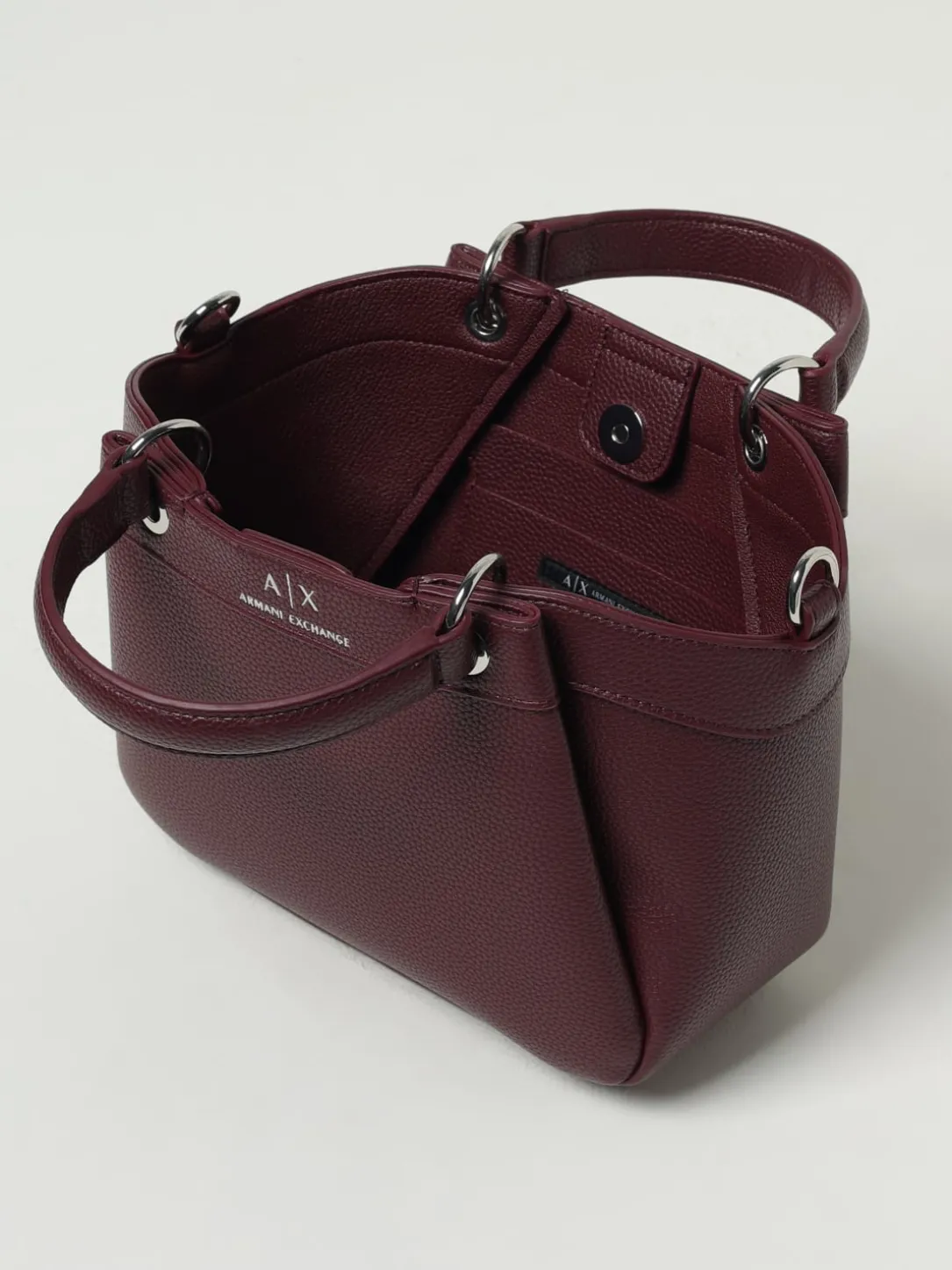 Borsa Shopping a mano con logo Armani Exchange