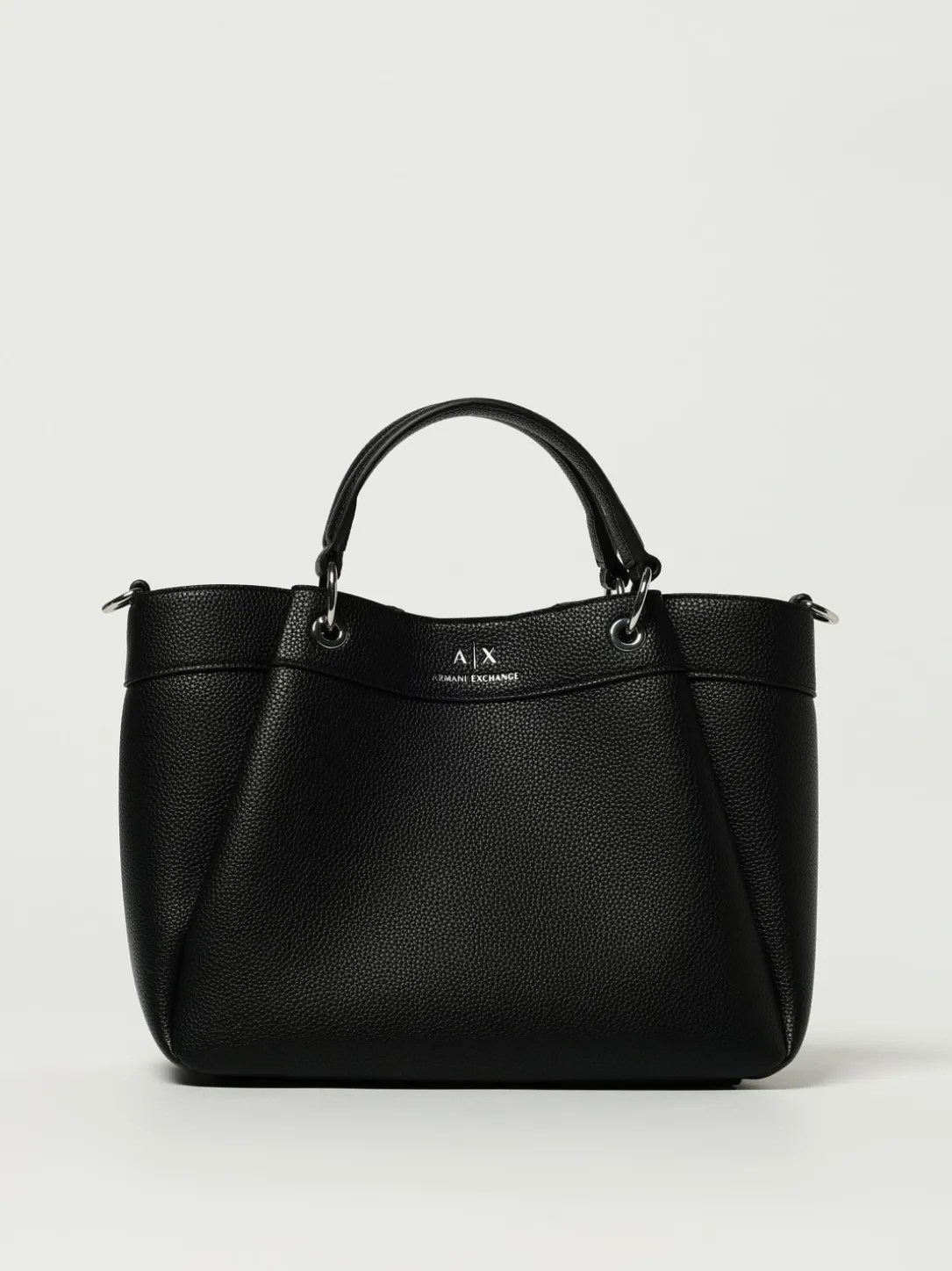 Borsa Shopping a mano con logo Armani Exchange