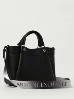 Borsa Shopping a mano con logo Armani Exchange