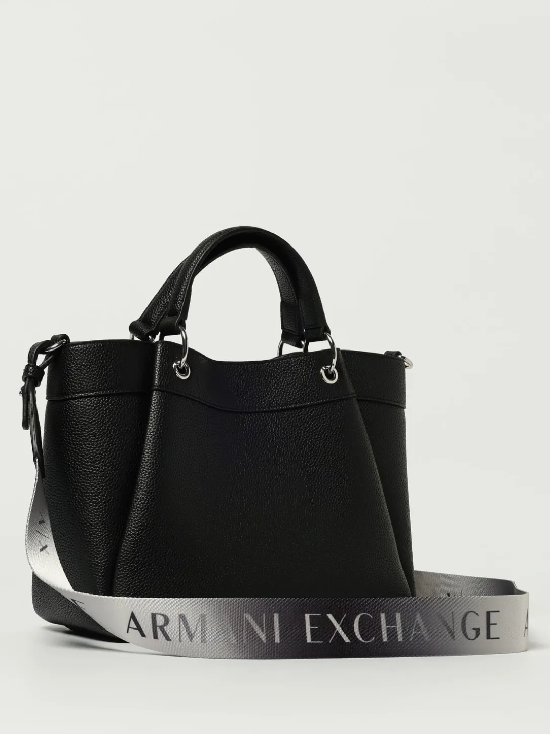 Borsa Shopping a mano con logo Armani Exchange