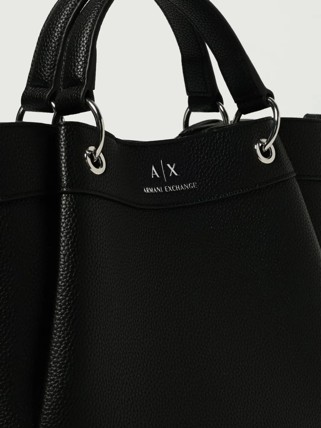Borsa Shopping a mano con logo Armani Exchange
