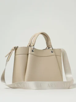 Borsa Shopping a mano con logo Armani Exchange