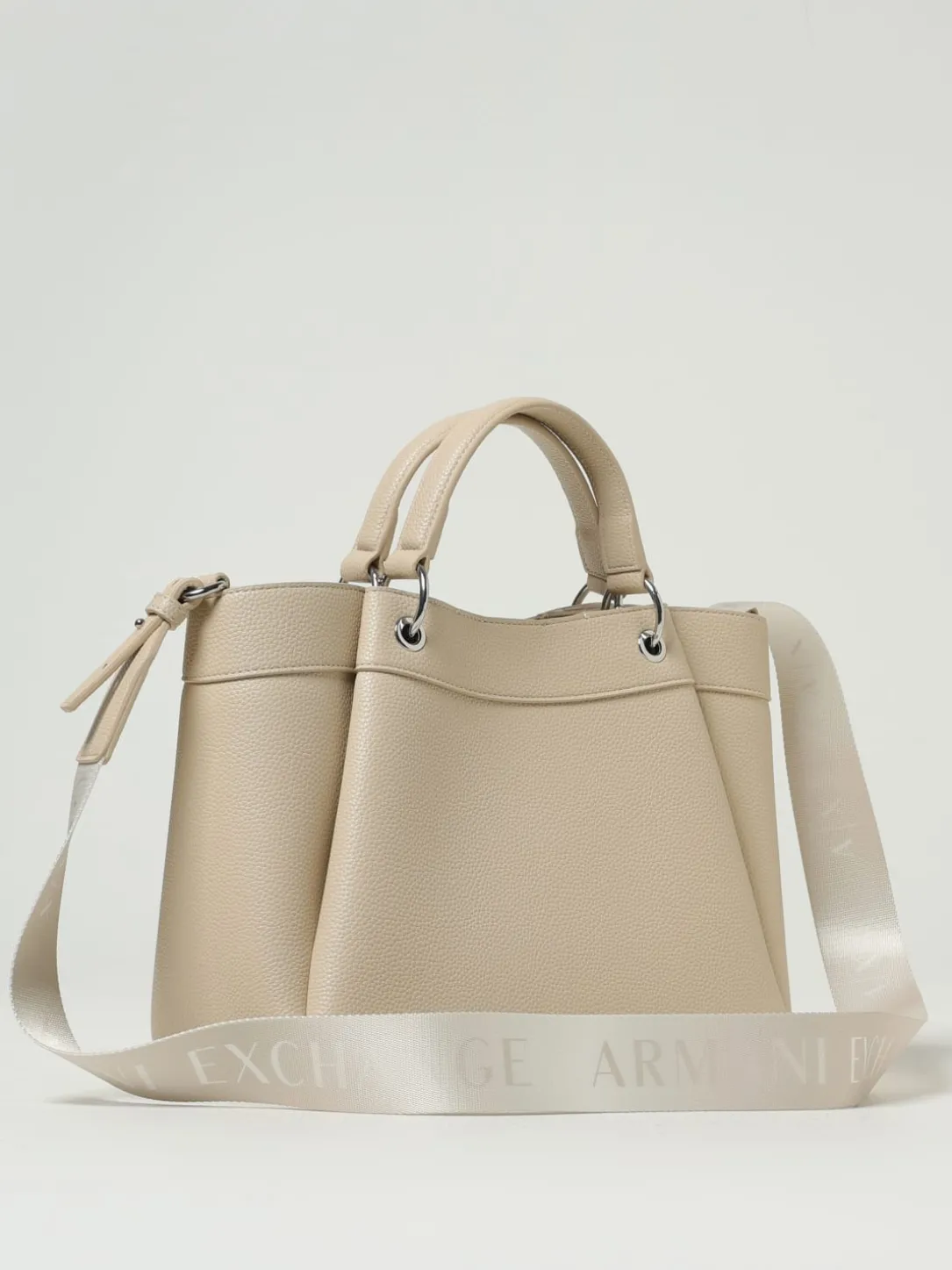 Borsa Shopping a mano con logo Armani Exchange