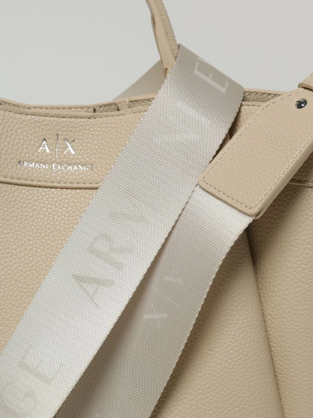 Borsa Shopping a mano con logo Armani Exchange