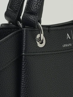 Borsa Shopping a mano con logo Armani Exchange