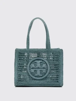 Borsa shopping Ella Tory Burch in rafia all'uncinetto