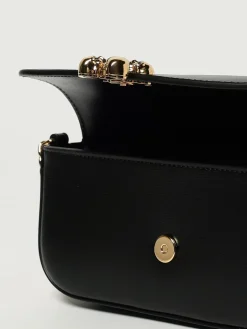 Borsa Skull Flower McQueen in pelle palmellata