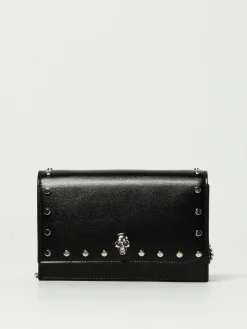 Borsa Skull McQueen in pelle palmellata