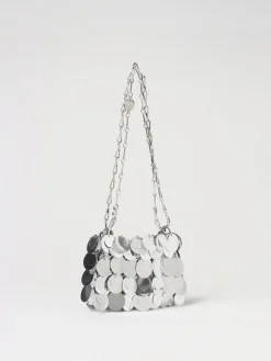 Borsa Sparkle Mini Rabanne in paillettes