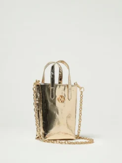 Borsa Sparkling Secret Pon-Pon in vernice laminata