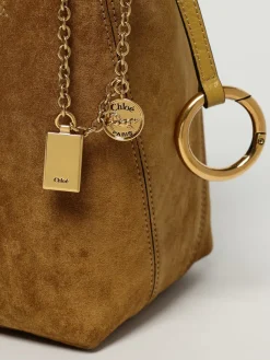 Borsa Spin Mini Chloé in camoscio