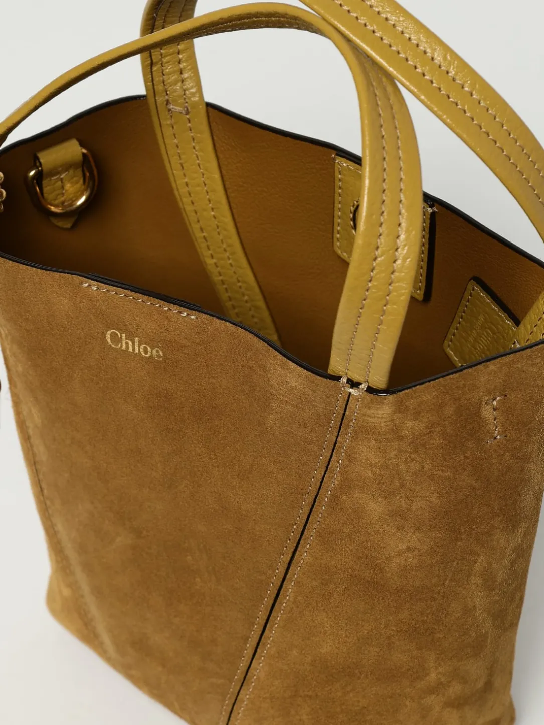 Borsa Spin Mini Chloé in camoscio