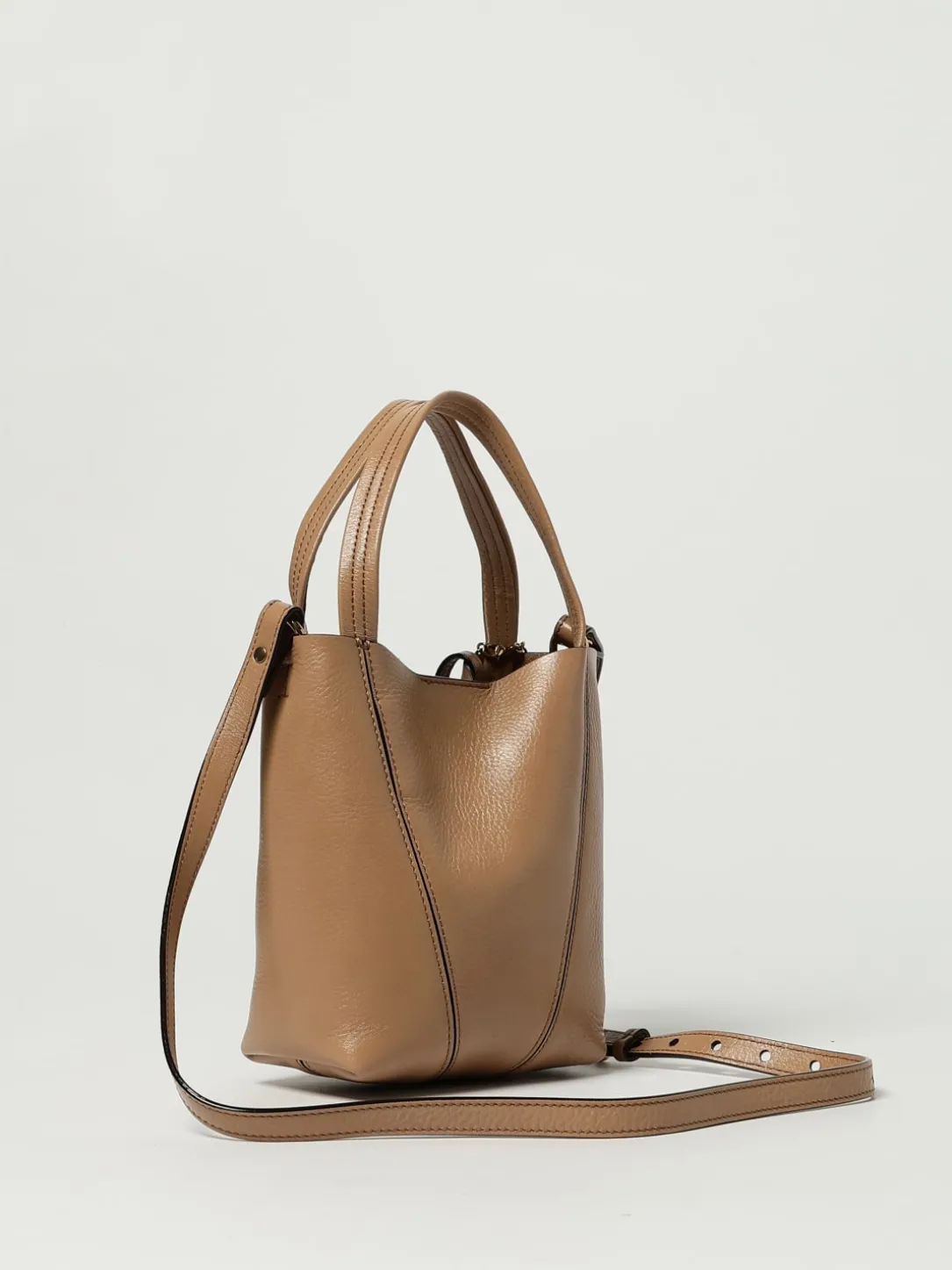 Borsa Spin Mini Chloé in pelle a grana