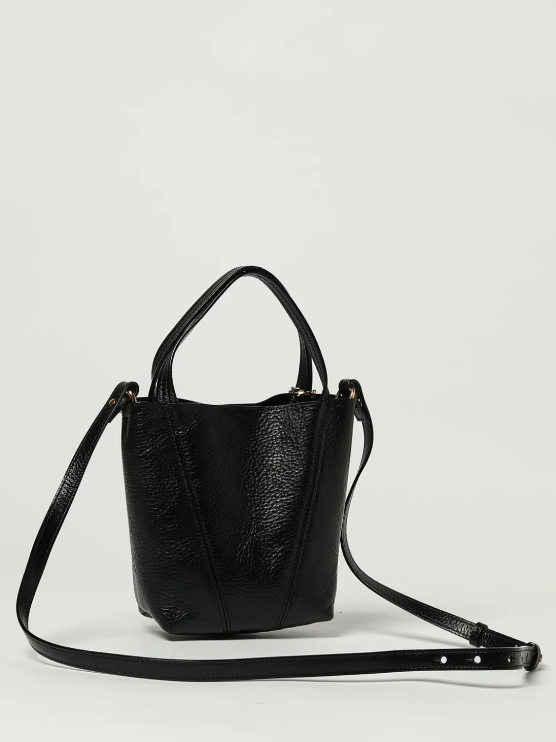 Borsa Spin Mini Chloé in pelle a grana