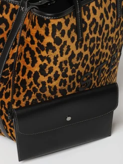 Borsa Stella McCartney in tessuto con motivo animalier jacquard