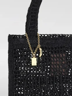 Borsa Summer Banana Chloè in rafia crochet