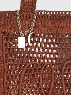 Borsa Summer Banana Chloé in rafia crochet