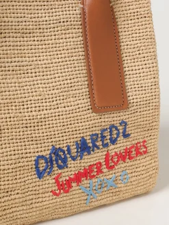 Borsa Summer Lovers Dsquared2 in rafia crochet