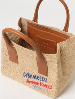 Borsa Summer Lovers Dsquared2 in rafia crochet